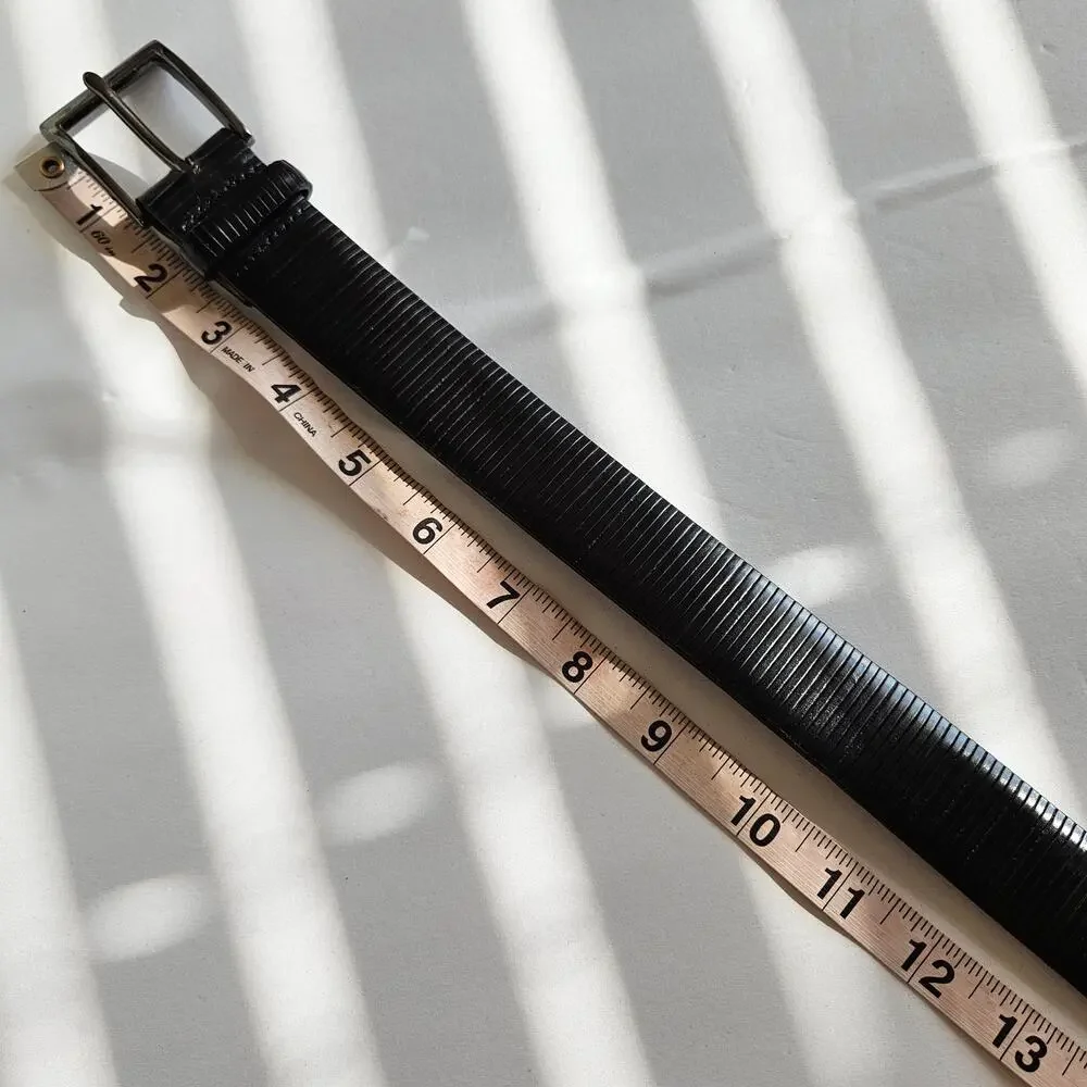 Brighton Black‎ Leather Belt Women's Size 34 Neutral Casual Everyday